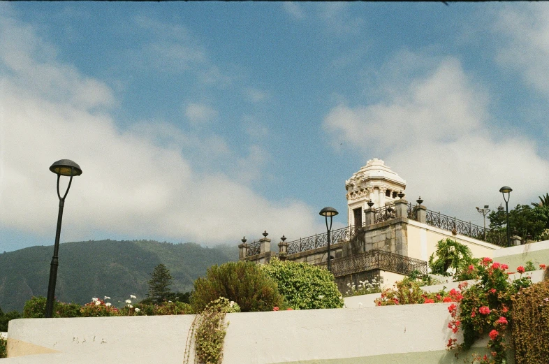 the view from the roof of the building