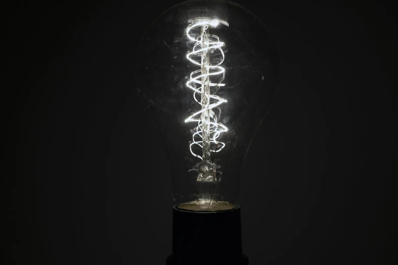 a light bulb with some lights inside of it