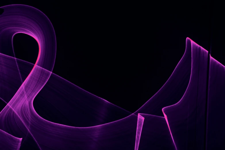 an abstract background with curved curves in purple