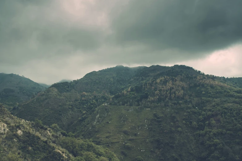 a po taken looking down on the mountains