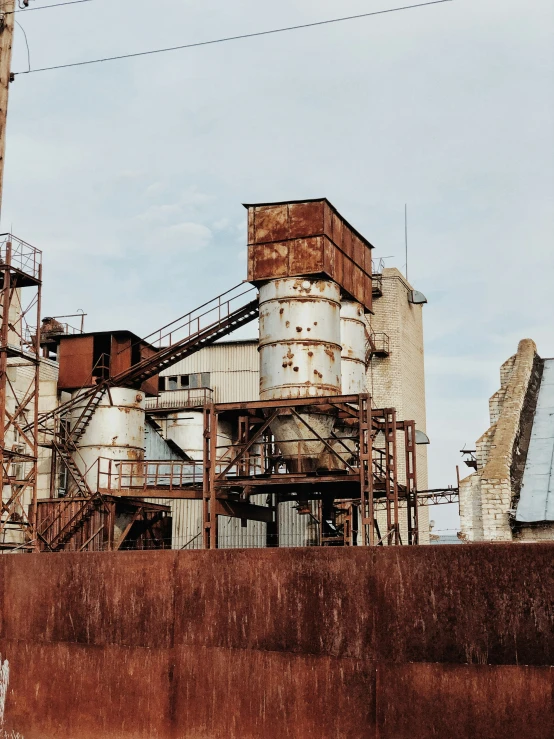 industrial power plant sitting in an industrial setting