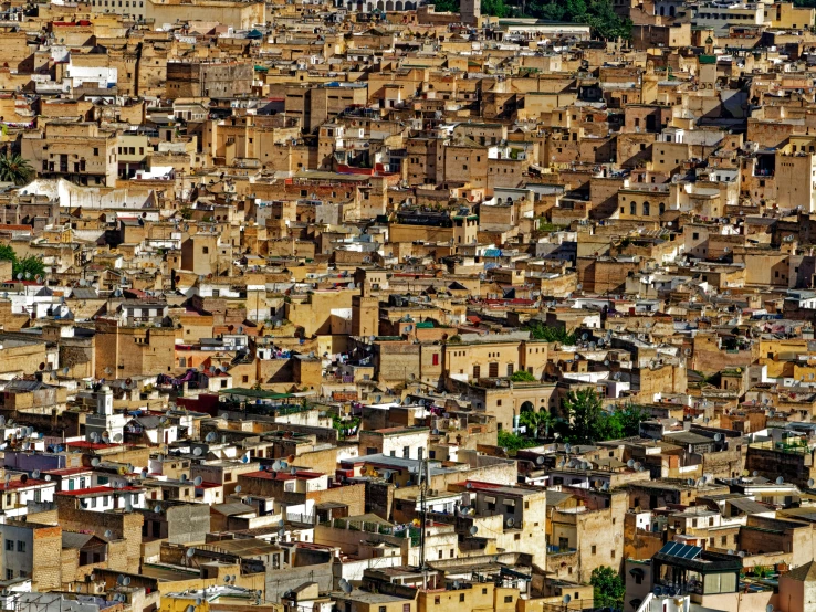 a view of an over crowded city area