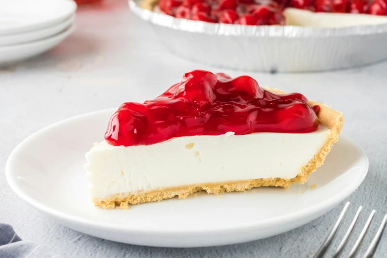 a white plate with a pie sitting on top of it