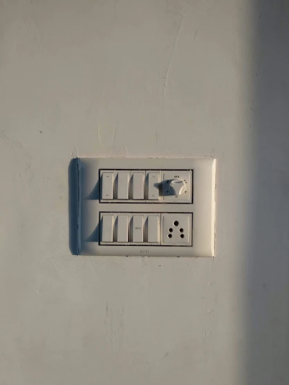 the old electrical panel has eight different outlets