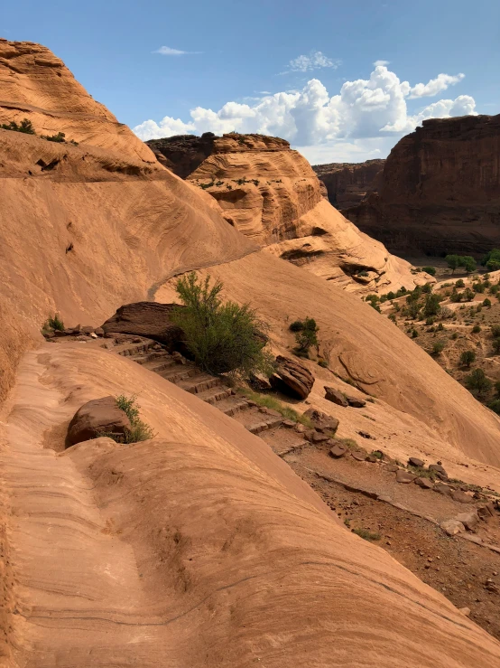 rocks are seen as the terrain of a canyon