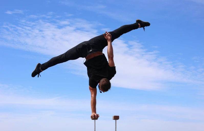 a skateboarder with an armadiging technique performing a trick