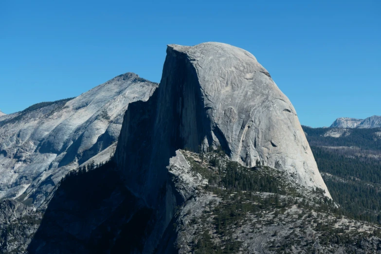 a mountain with a large peak on it