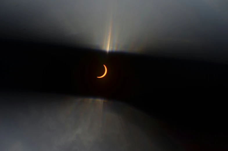 the eclipse of a moon is shown in this image