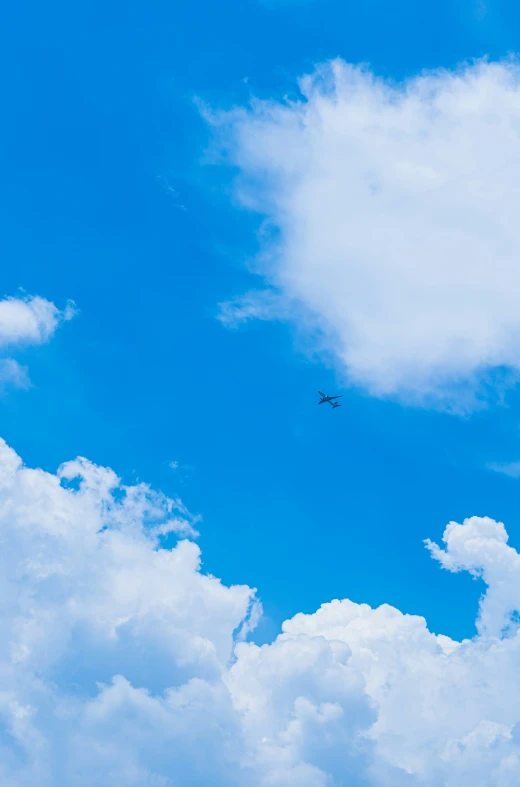 a jet plane flying in the sky on a sunny day