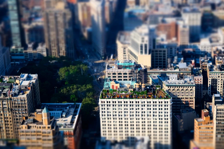 view from the top of an office building in new york city