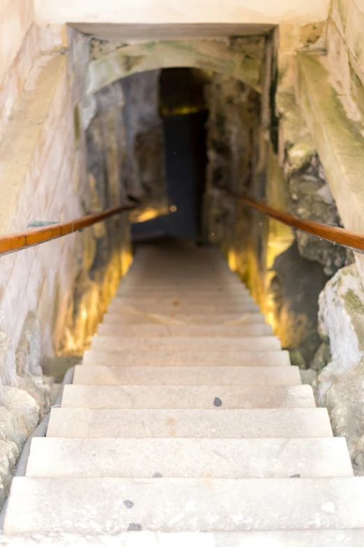 there is a bunch of steps leading up the stairs