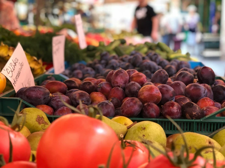 this is a colorful display of fruit for sale