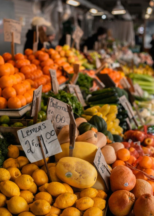 this is a display of different fruits and vegetables