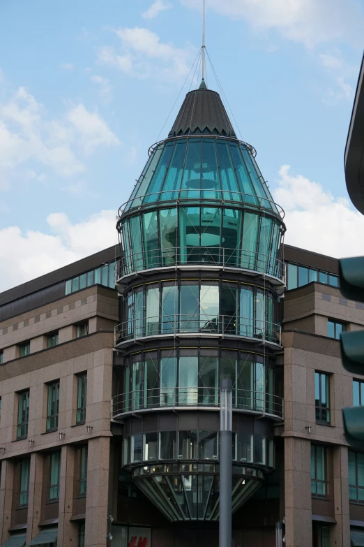 the very large building is very ornate with round windows