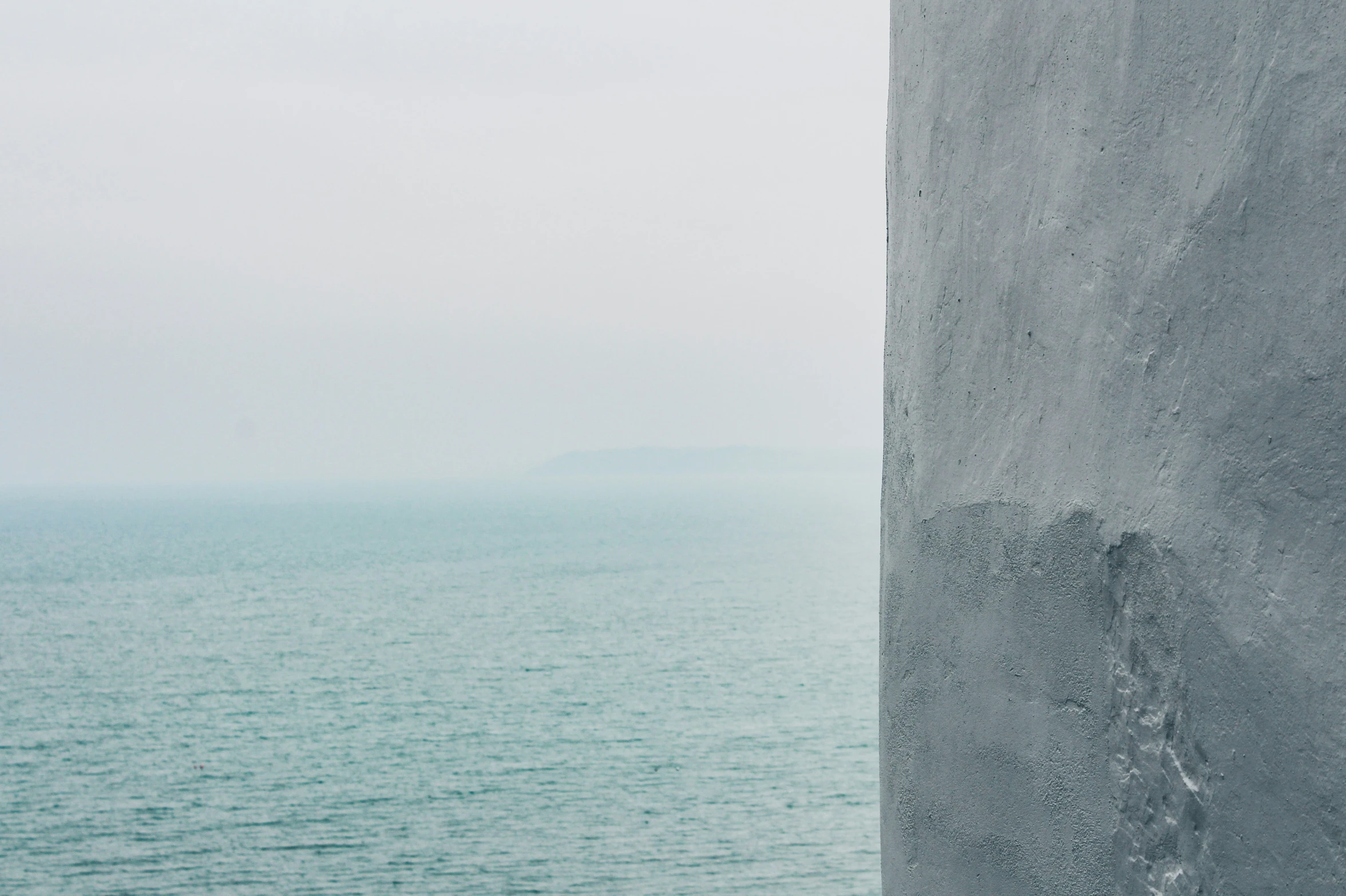 view over a body of water on a cloudy day