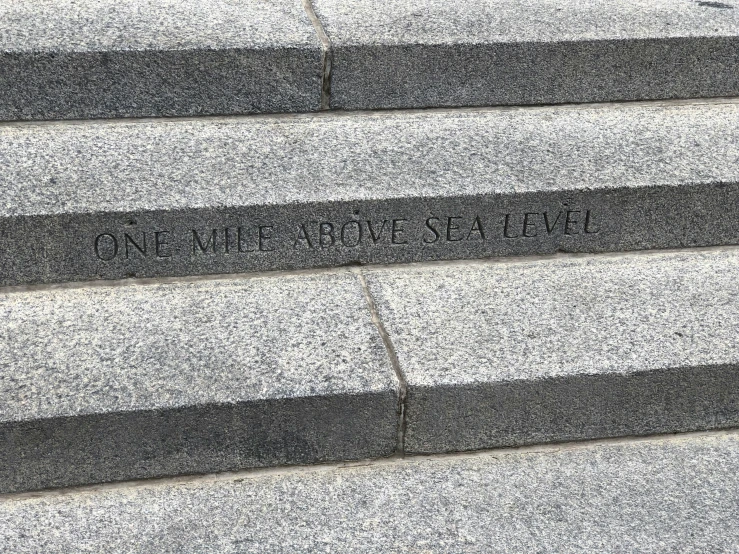 the names on a set of steps say don't enter