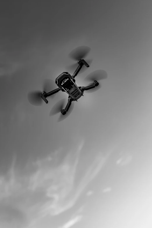 a picture of an aerial device in the sky