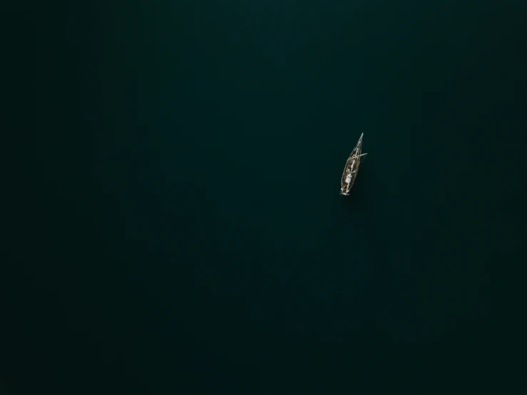 aerial s of a large ship traveling in the water