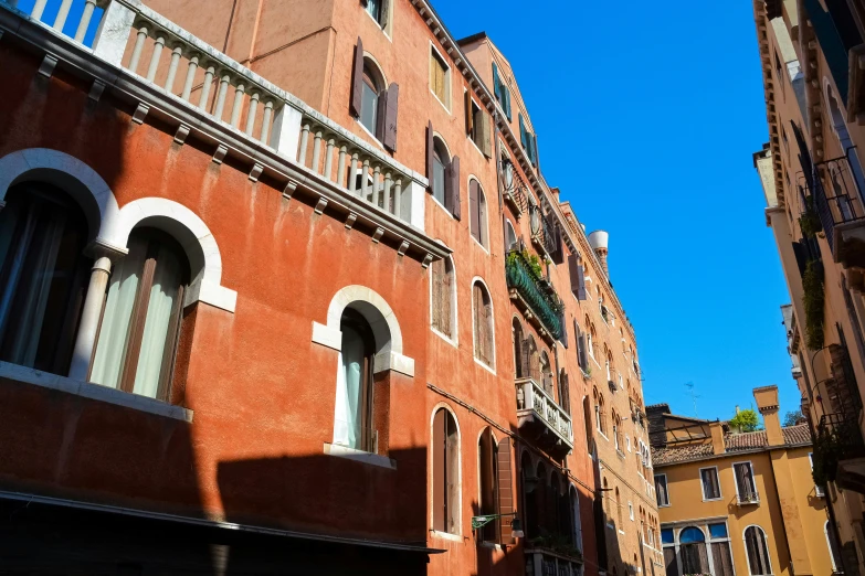 a group of buildings sitting next to each other