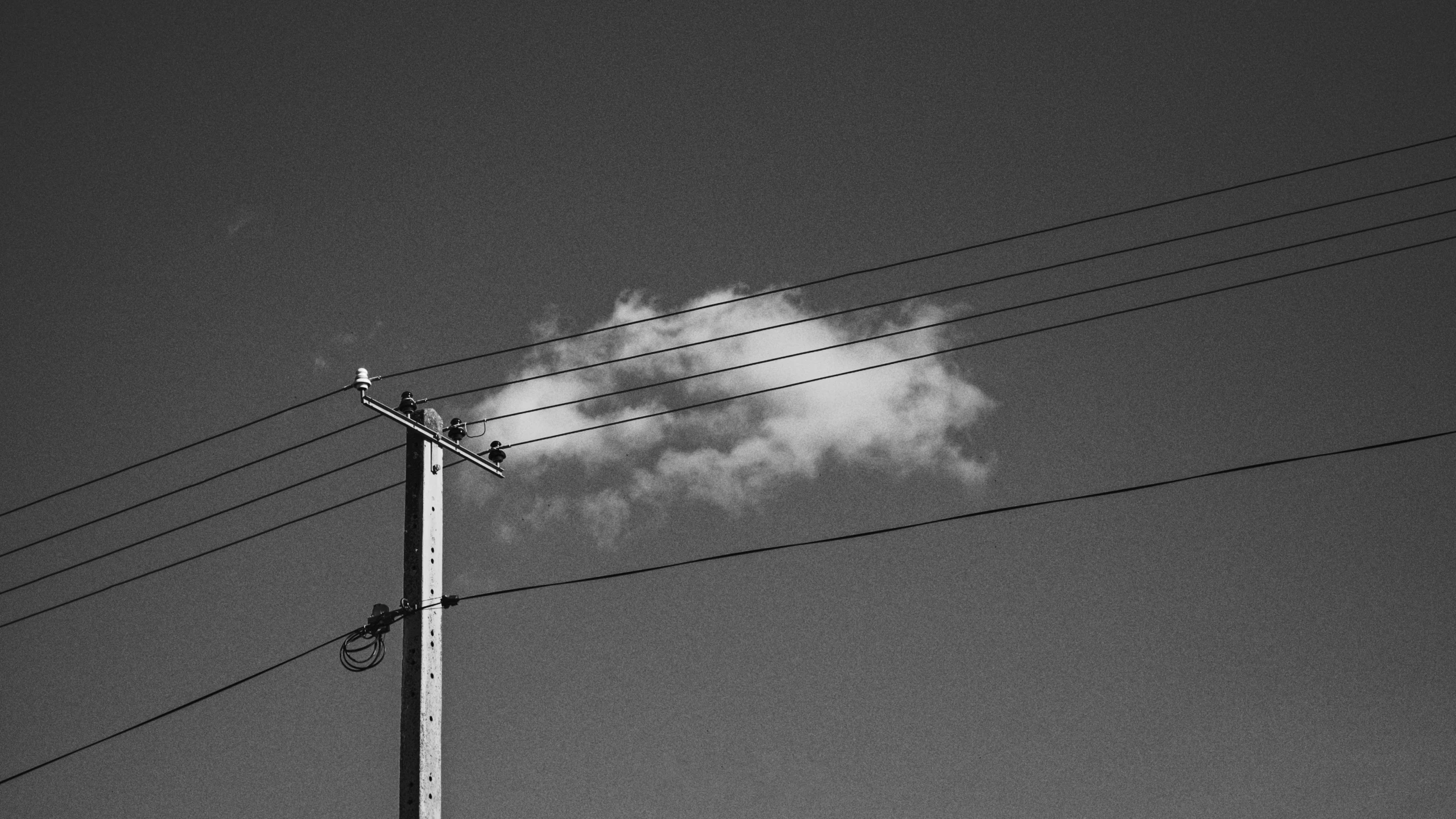 a black and white po of a smoke stack