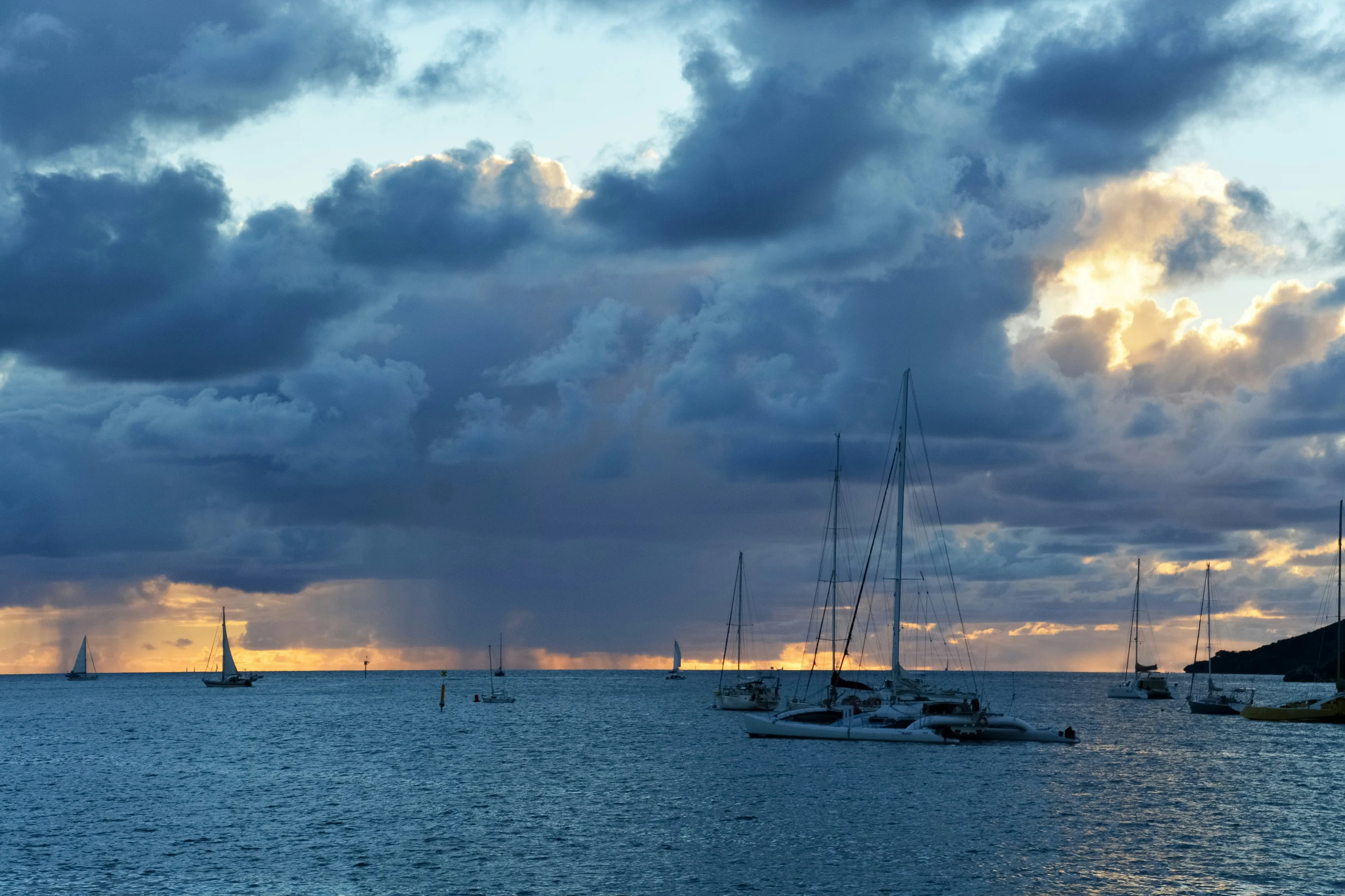 a bunch of boats that are in the water