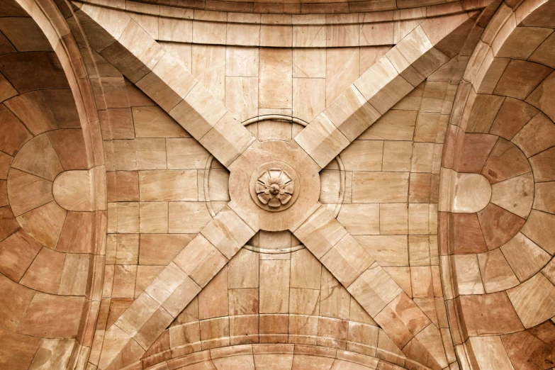 an art nouveau wall with decorative geometric designs