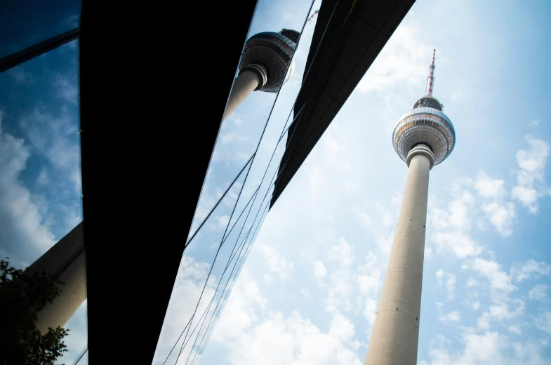 the berlin ferns fernsel towering over the city