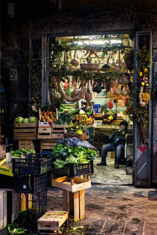 a vegetable stand has a variety of vegetables in a market
