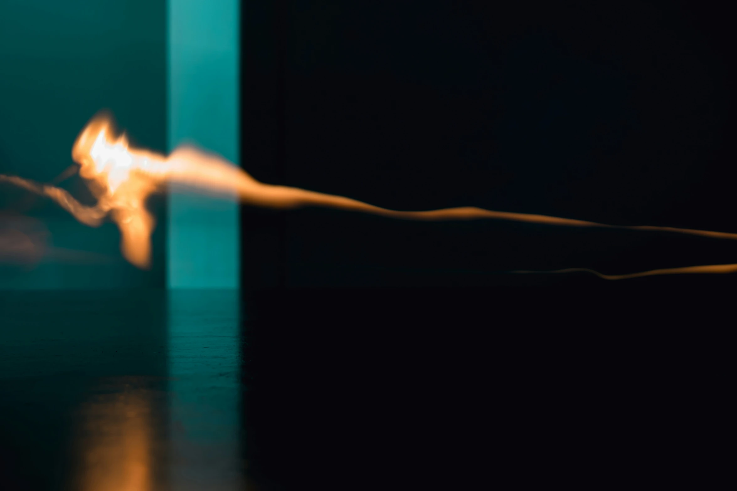 this is a blurred pograph of a flame