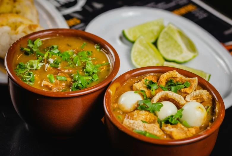 two containers of food on a table