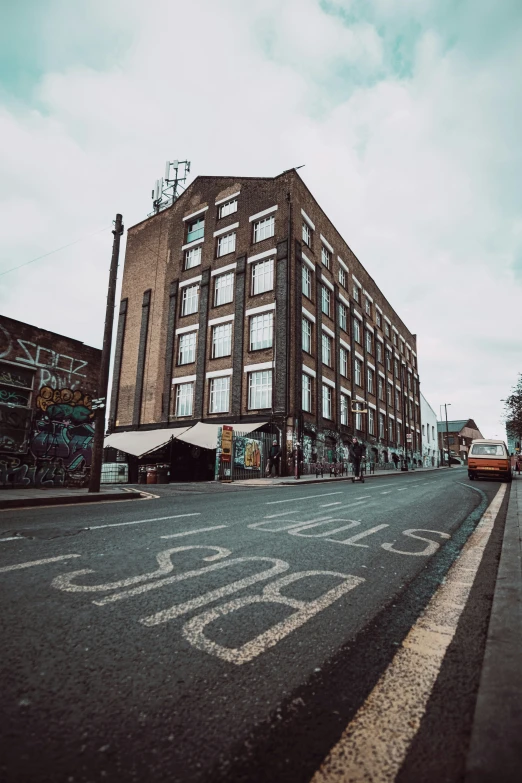 a building on the side of a city street