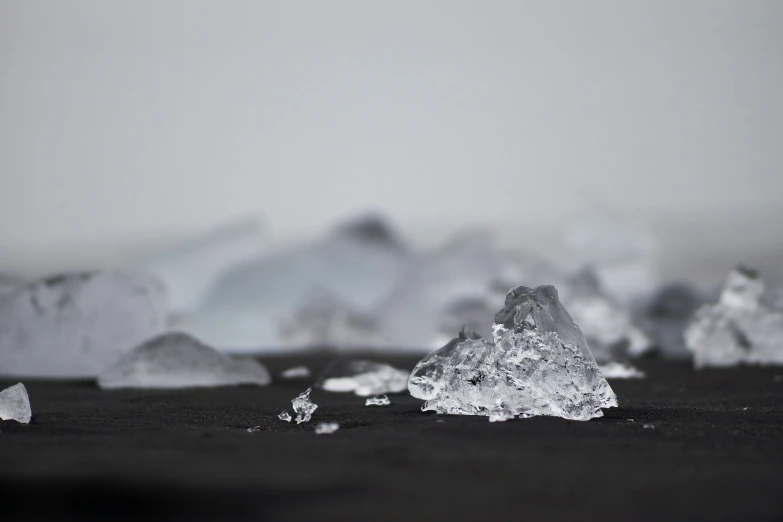 an icy, white snow covered mountain landscape