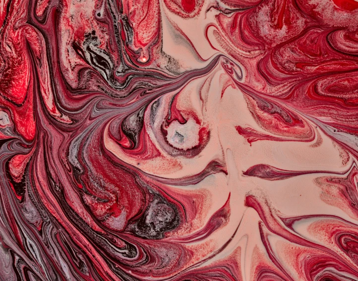 a painting with very colorful fluid and a lot of liquid