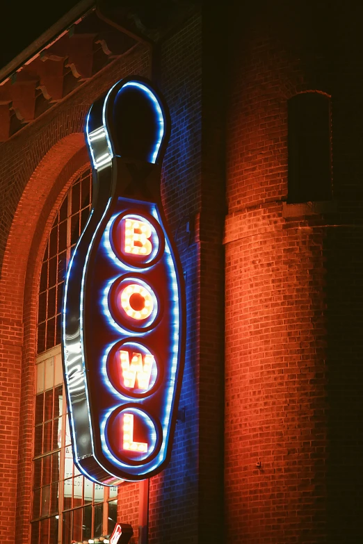 a building that has the words bowl above it