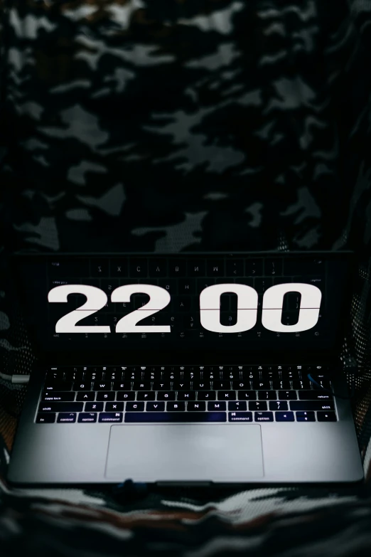 a picture of a laptop with the date from 209