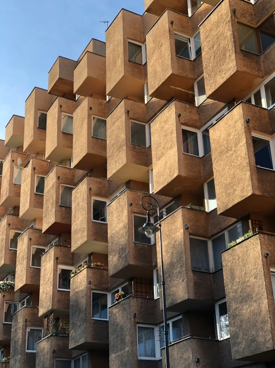 a building with lots of windows on the sides