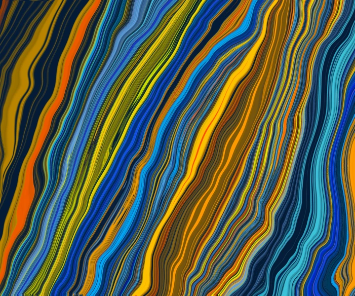 a closeup s of an art painting that is painted with various colors and lines