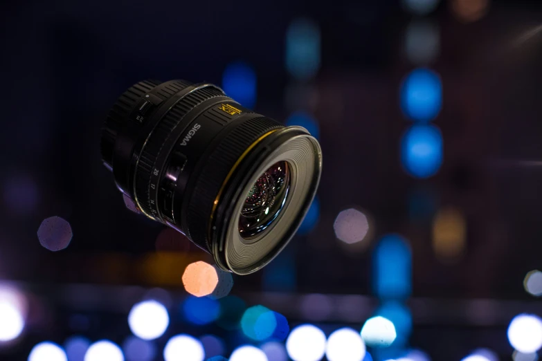 a close up s of a camera lens on a tripod