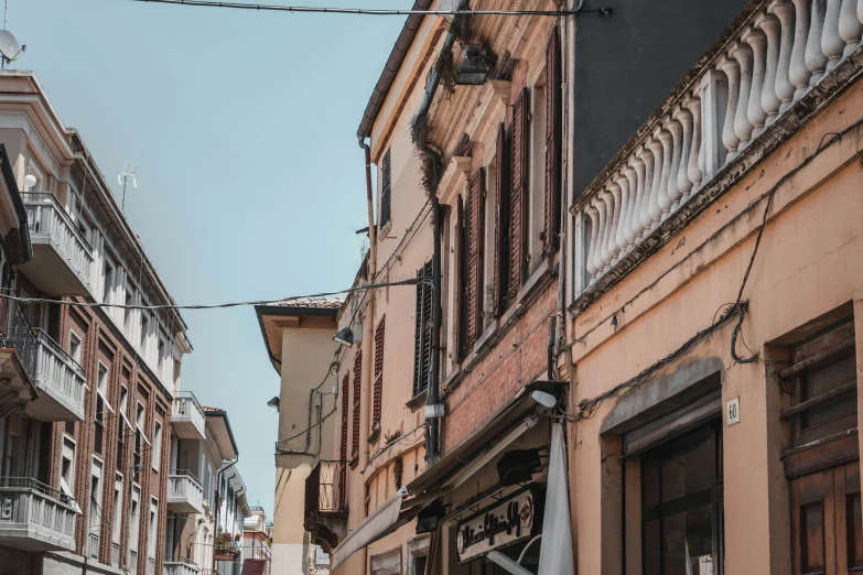 a street that has several large buildings on it