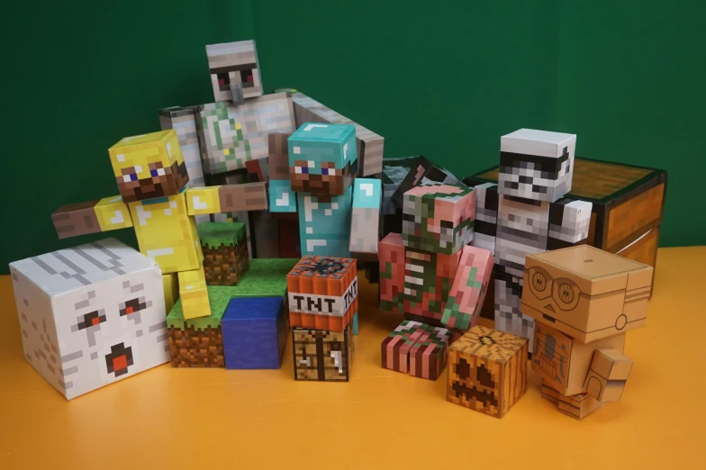 a collection of toy mine blocks and their uses