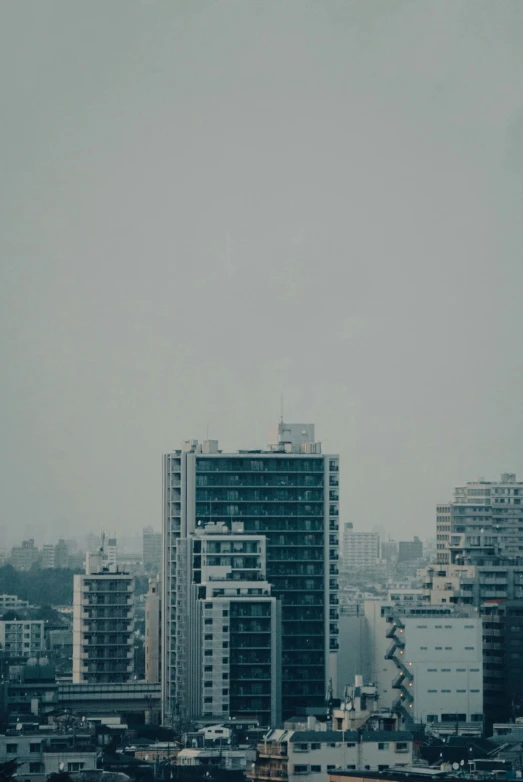 a city skyline view from high rise buildings