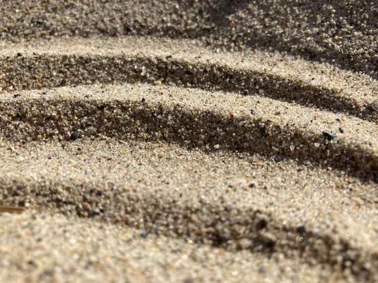 the sand is getting brown by the time of sunset