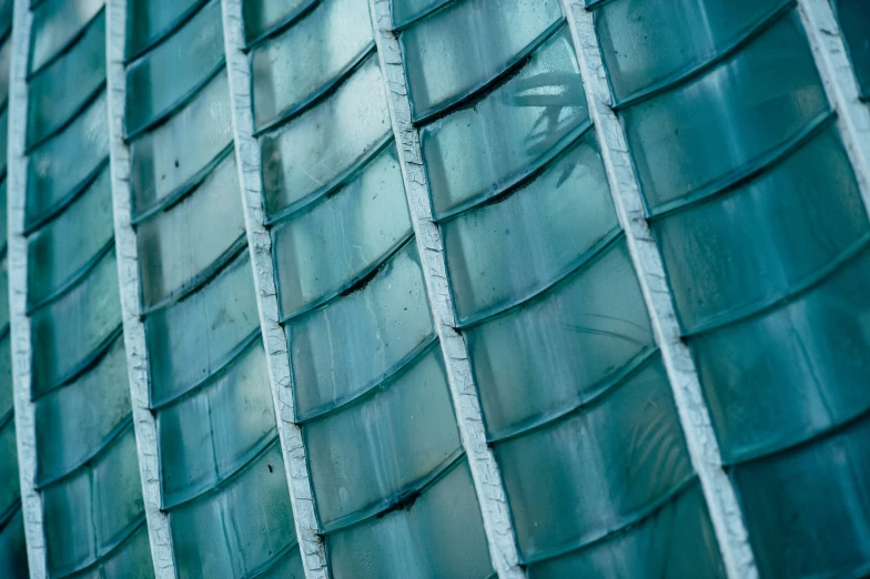 a green roof made of metal shingles