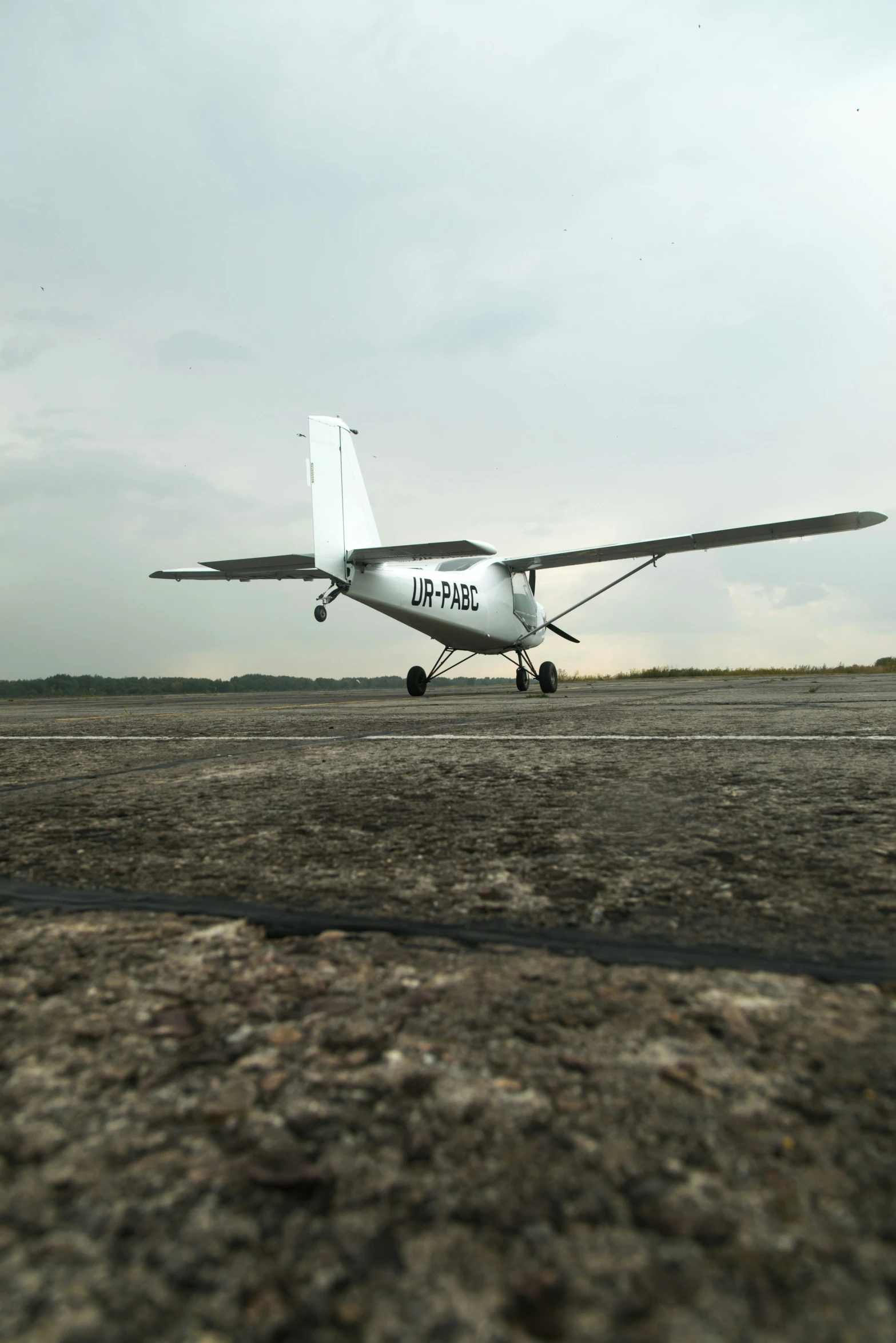 a plane that is sitting on the ground