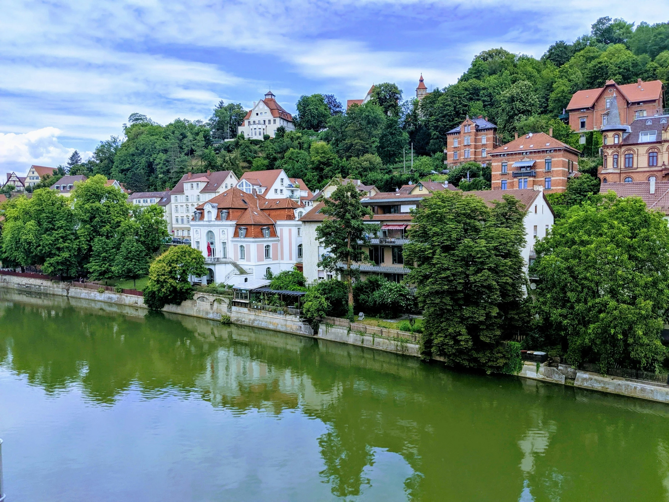 the green waters of this river is an incredible sight