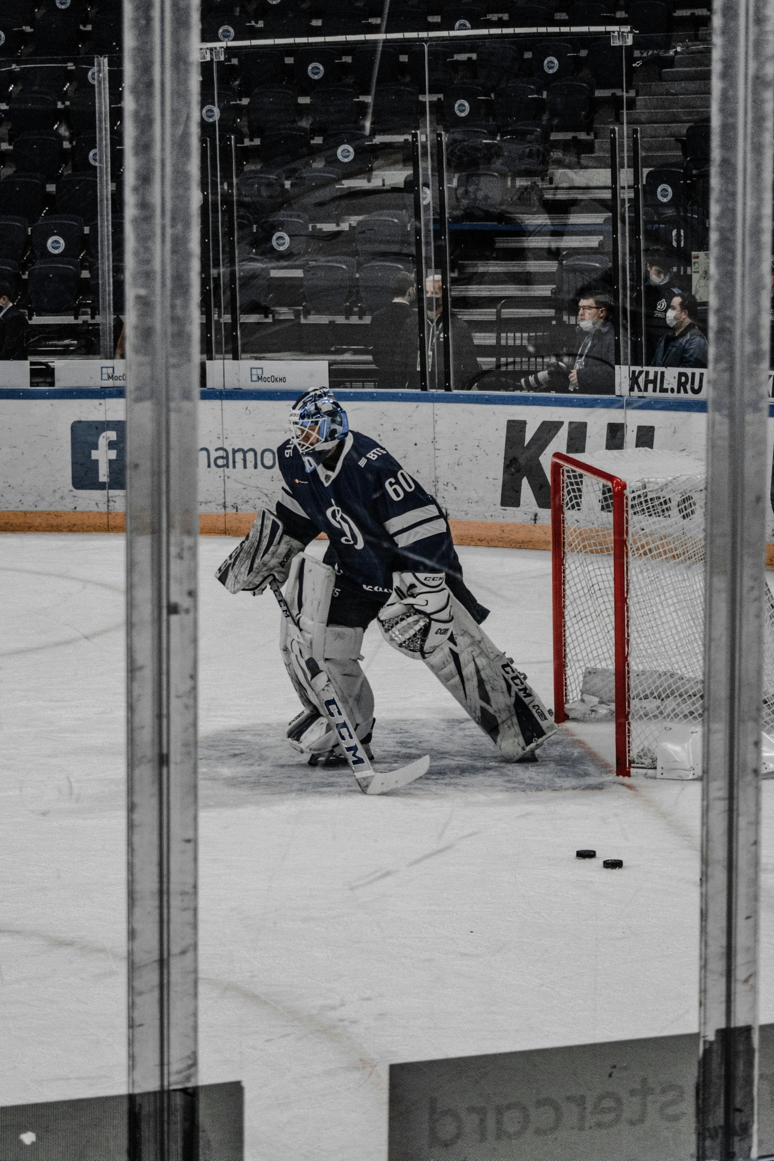 a young hockey player on the ice during a game