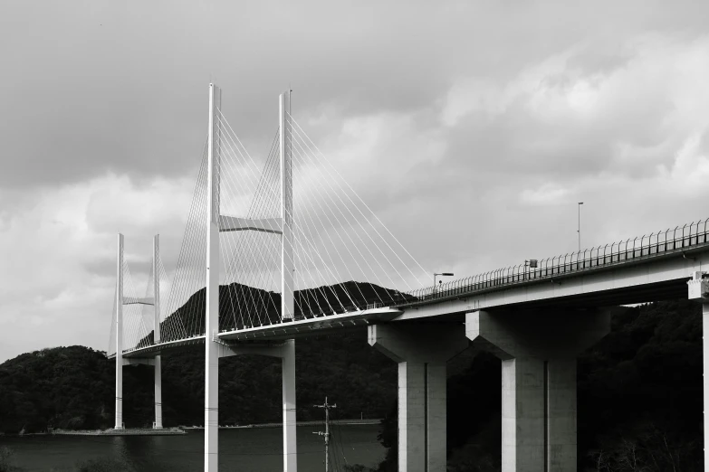 a bridge and walkway spanning two sets of bridges