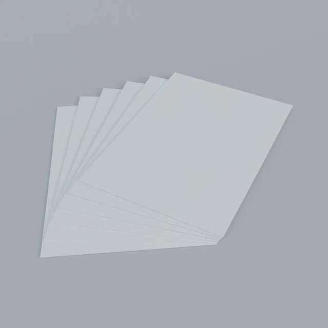 a bunch of blank white cards stacked on each other