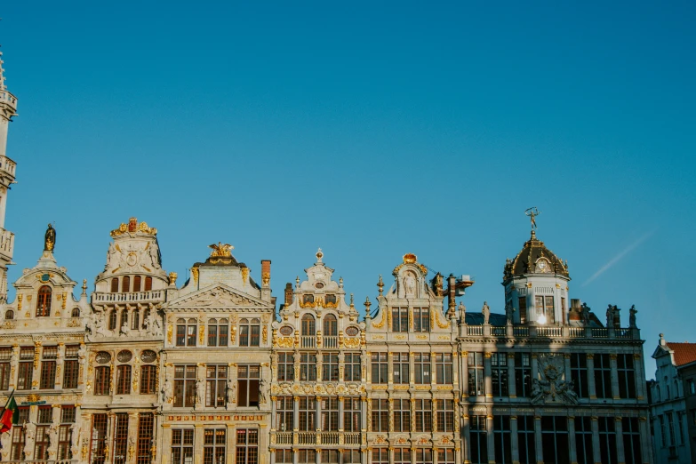 a large group of buildings on a clear day