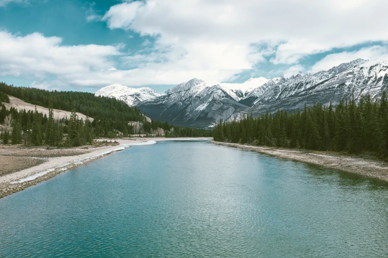 a large body of water surrounded by mountains